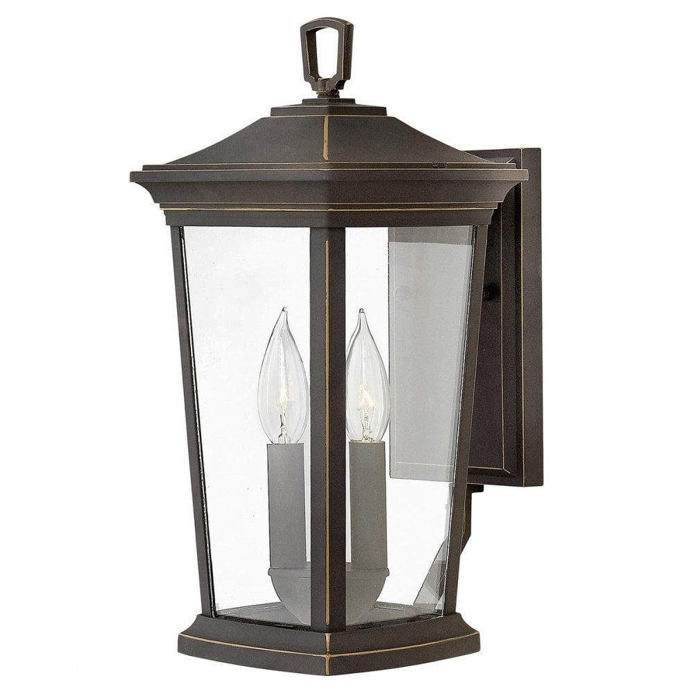 HK-BROMLEY2-M Bromley Outdoor 2 Light Medium Wall Lantern Oil Rubbed Bronze