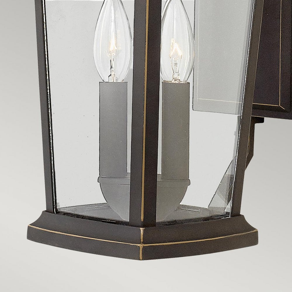 HK-BROMLEY2-M Bromley Outdoor 2 Light Medium Wall Lantern Oil Rubbed Bronze