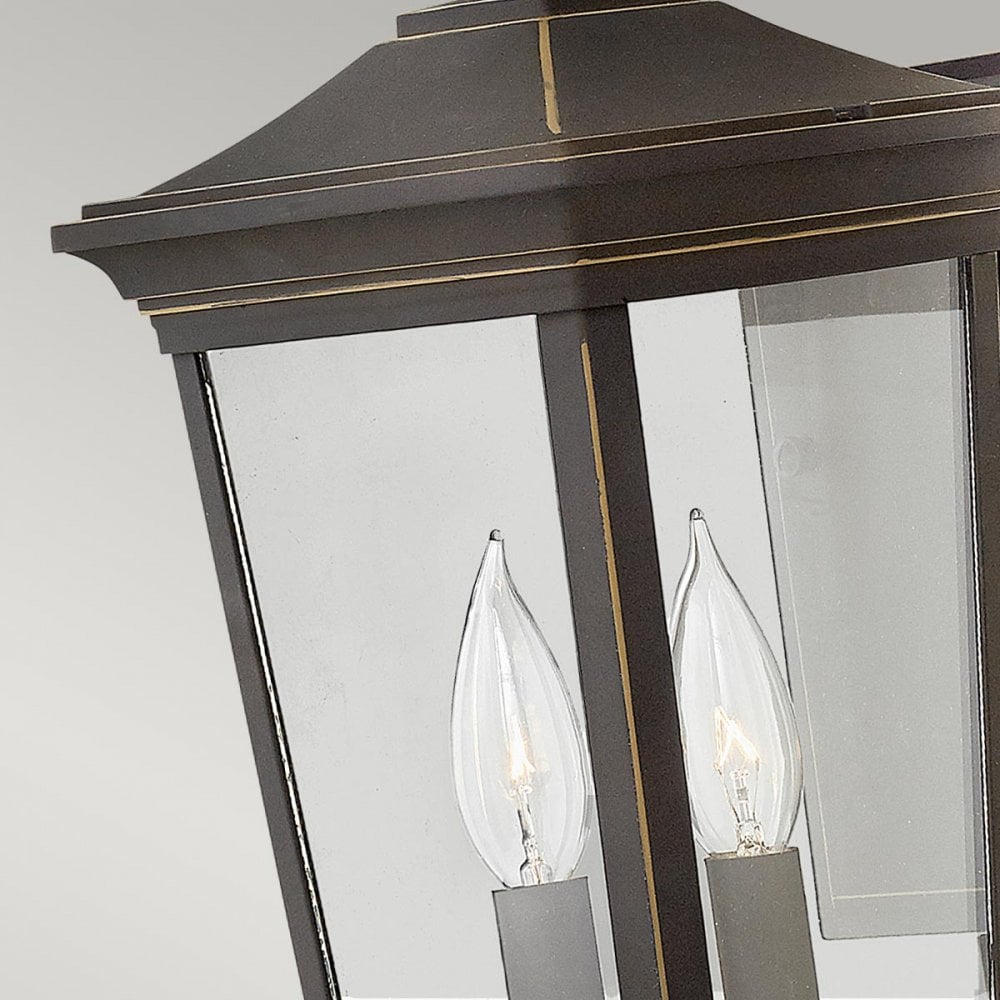 HK-BROMLEY2-M Bromley Outdoor 2 Light Medium Wall Lantern Oil Rubbed Bronze