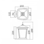 HK-BROMLEY2-S Bromley Outdoor 1 Light Small Wall Lantern Oil Rubbed Bronze