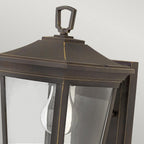HK-BROMLEY2-S Bromley Outdoor 1 Light Small Wall Lantern Oil Rubbed Bronze