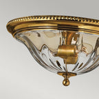 HK-CAMBRIDGE-F-A Cambridge 2 Light Flush Burnished Brass