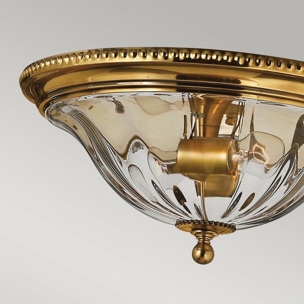 HK-CAMBRIDGE-F-A Cambridge 2 Light Flush Burnished Brass