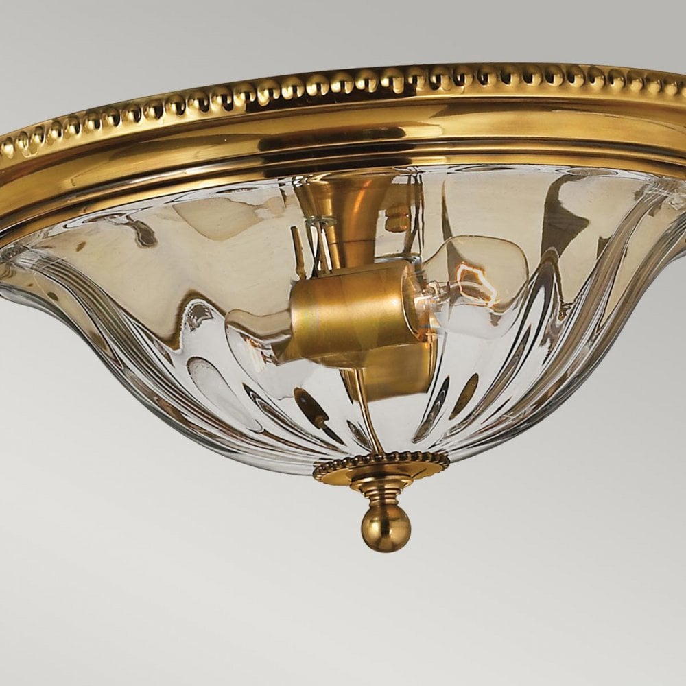HK-CAMBRIDGE-F-A Cambridge 2 Light Flush Burnished Brass