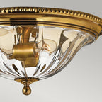 HK-CAMBRIDGE-F-A Cambridge 2 Light Flush Burnished Brass