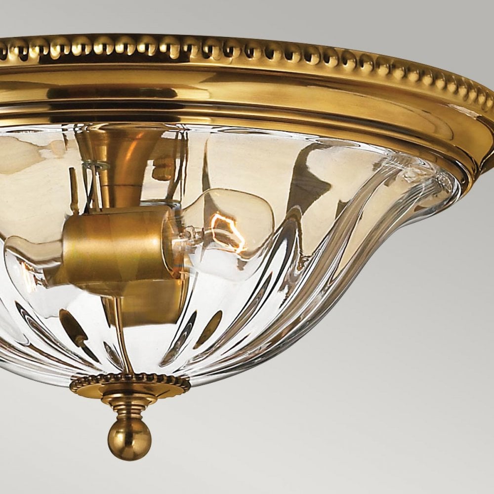 HK-CAMBRIDGE-F-A Cambridge 2 Light Flush Burnished Brass