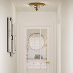 HK-CAMBRIDGE-F-A Cambridge 2 Light Flush Burnished Brass