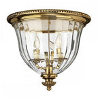 HK-CAMBRIDGE-F-B Cambridge 3 Light Flush Burnished Brass