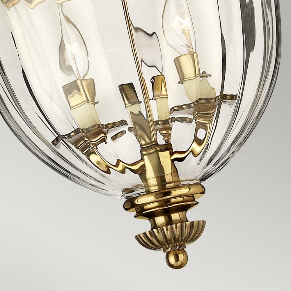 HK-CAMBRIDGE-F-B Cambridge 3 Light Flush Burnished Brass
