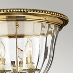 HK-CAMBRIDGE-F-B Cambridge 3 Light Flush Burnished Brass