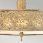 HK-CARABEL-SF-L Carabel 3 Light Large Semi-Flush Brushed Champagne