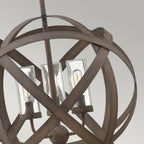 HK-CARSON-3P Carson Outdoor 3 Light Outdoor Chandelier Vintage Iron