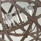 HK-CARSON-5P Carson Outdoor 5 Light Outdoor Chandelier Vintage Iron