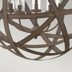 HK-CARSON-5P Carson Outdoor 5 Light Outdoor Chandelier Vintage Iron