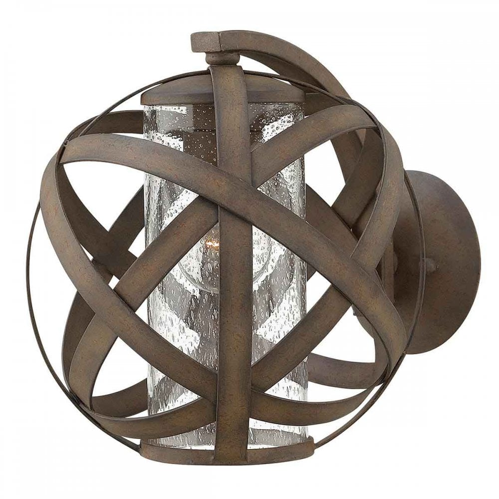 HK-CARSON1 Carson Outdoor 1 Light Small Wall Lantern Vintage Iron