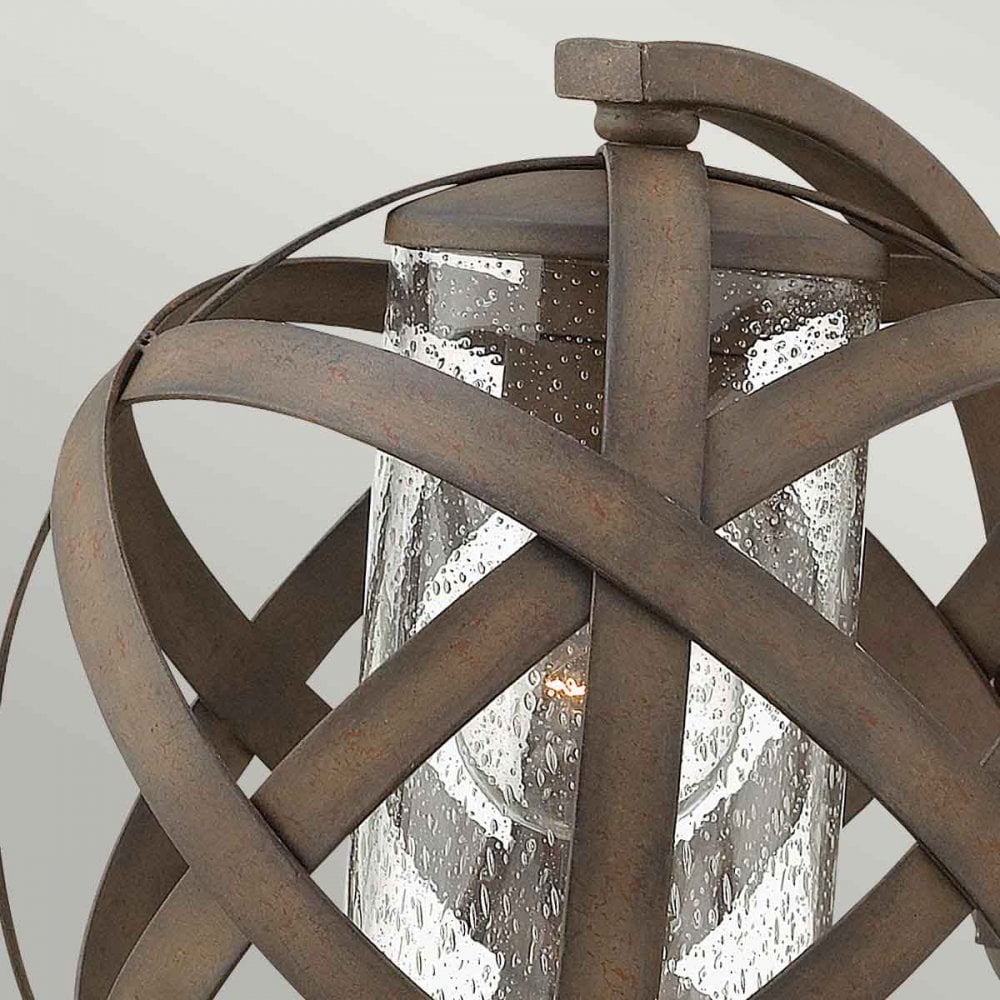 HK-CARSON1 Carson Outdoor 1 Light Small Wall Lantern Vintage Iron