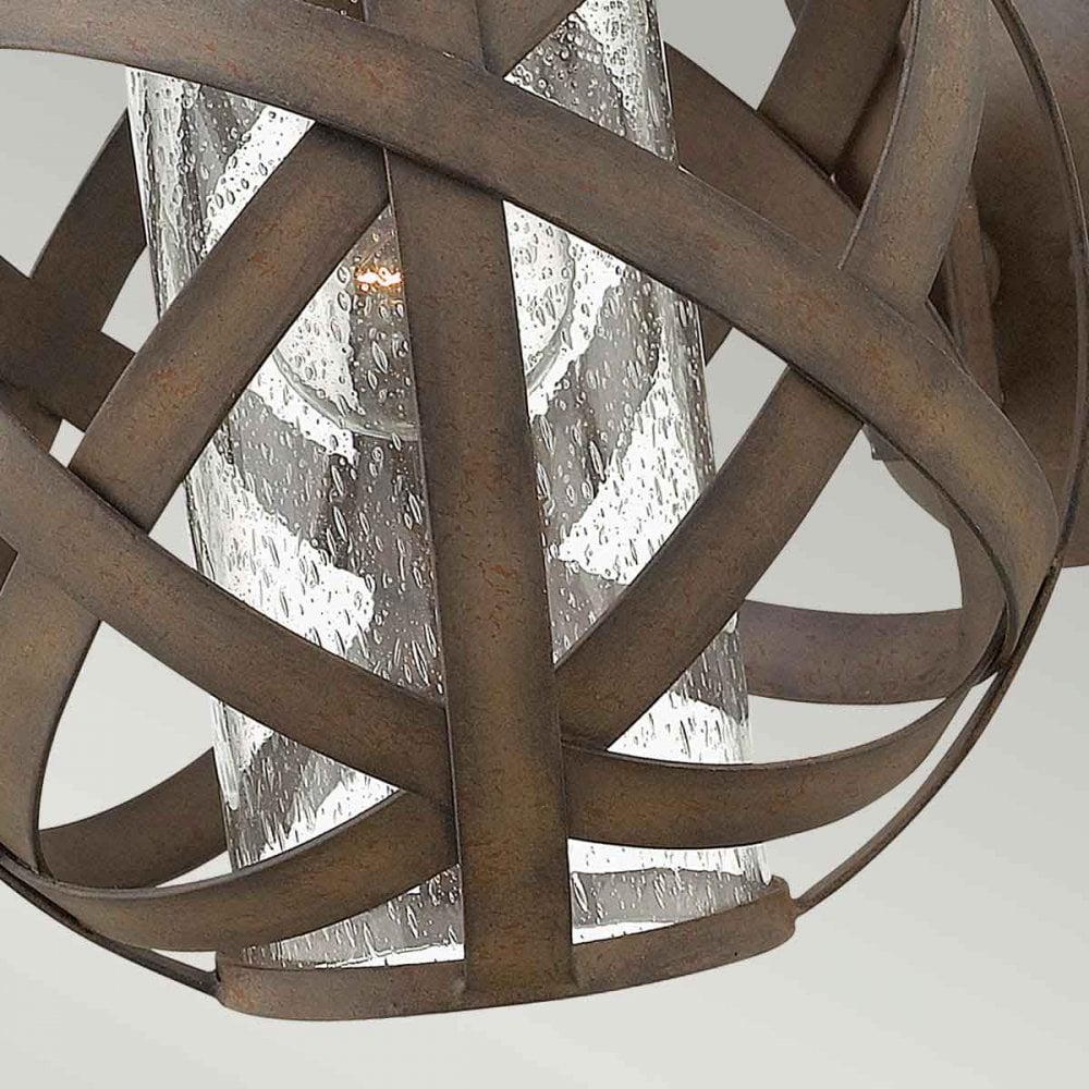 HK-CARSON1 Carson Outdoor 1 Light Small Wall Lantern Vintage Iron