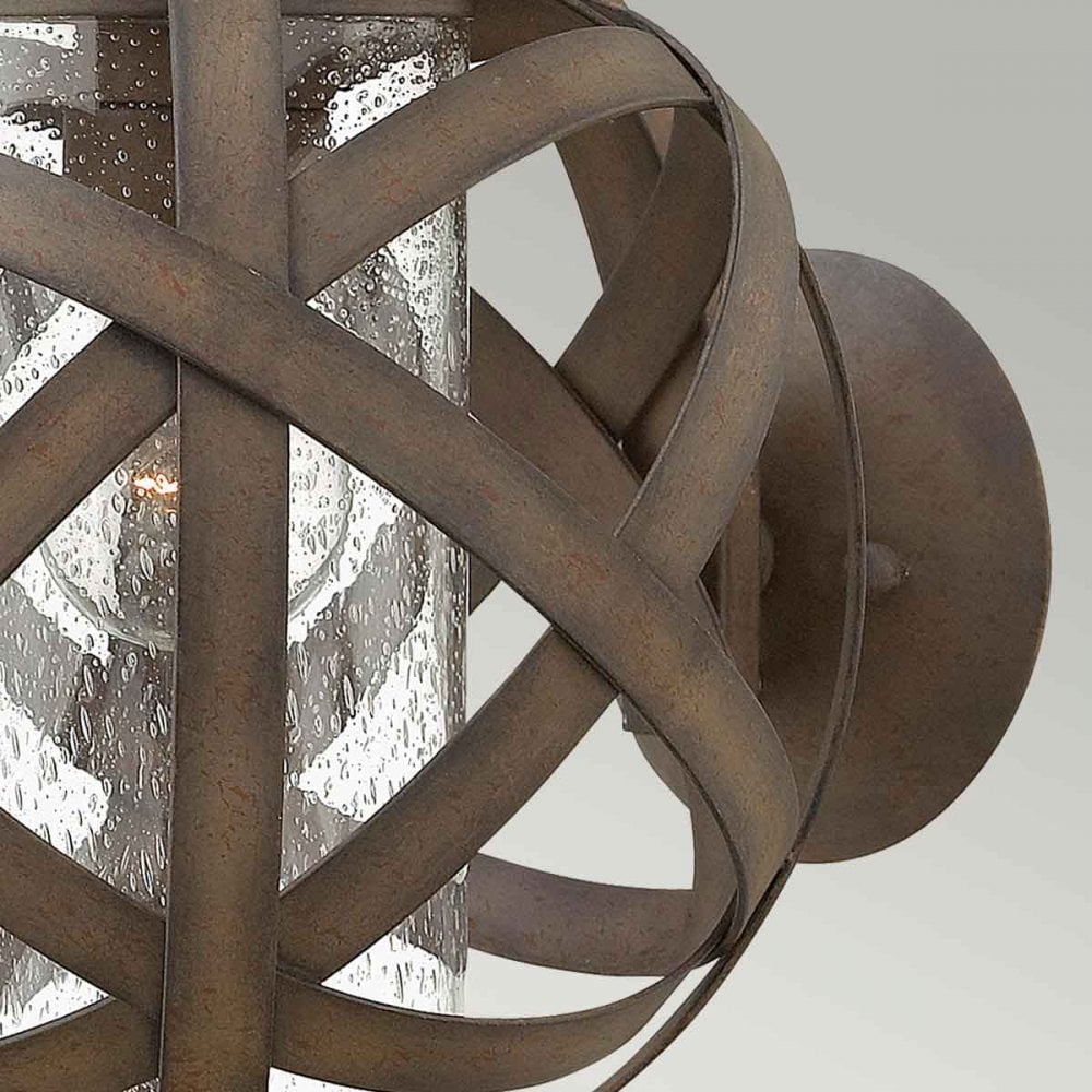 HK-CARSON1 Carson Outdoor 1 Light Small Wall Lantern Vintage Iron