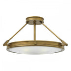 HK-COLLIER-SF-M Collier 4 Light Large Semi-Flush Heritage Brass