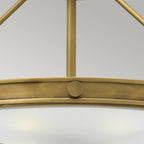 HK-COLLIER-SF-M Collier 4 Light Large Semi-Flush Heritage Brass