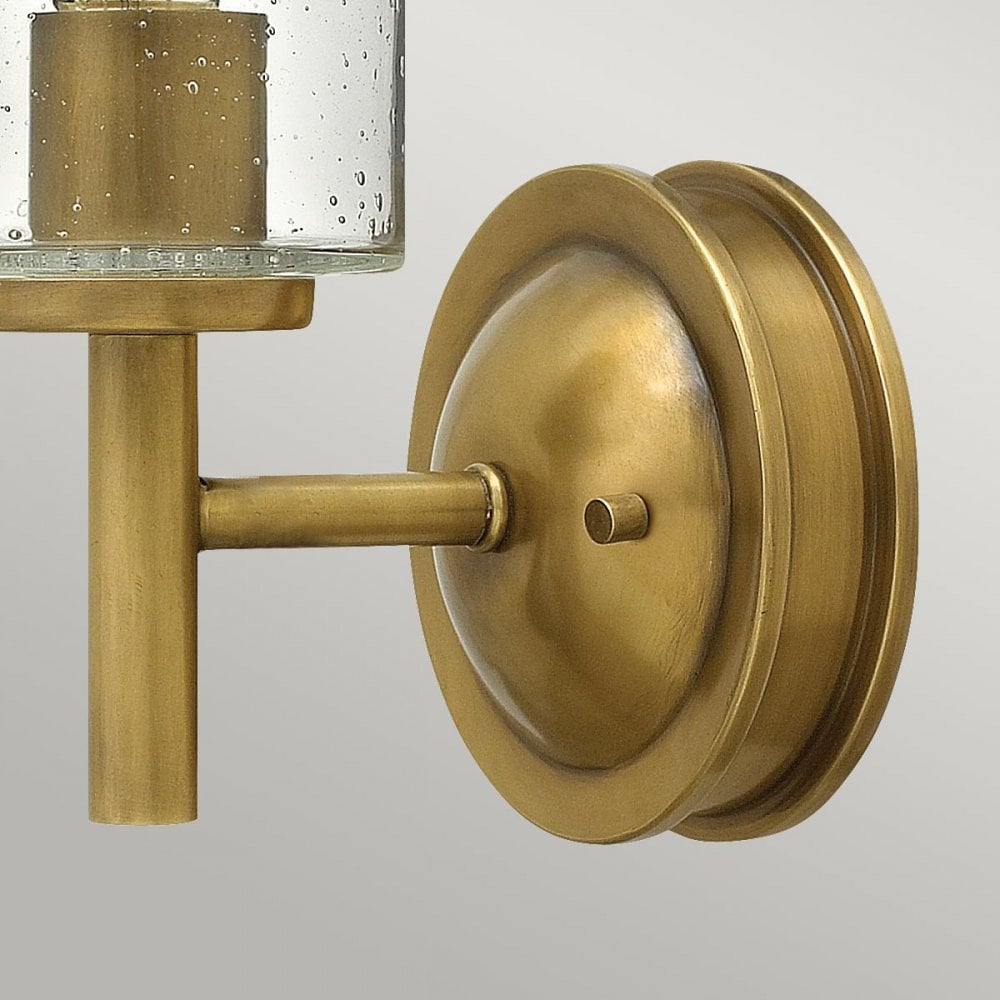 HK-COLLIER1 Collier 1 Light Wall Light Heritage Brass