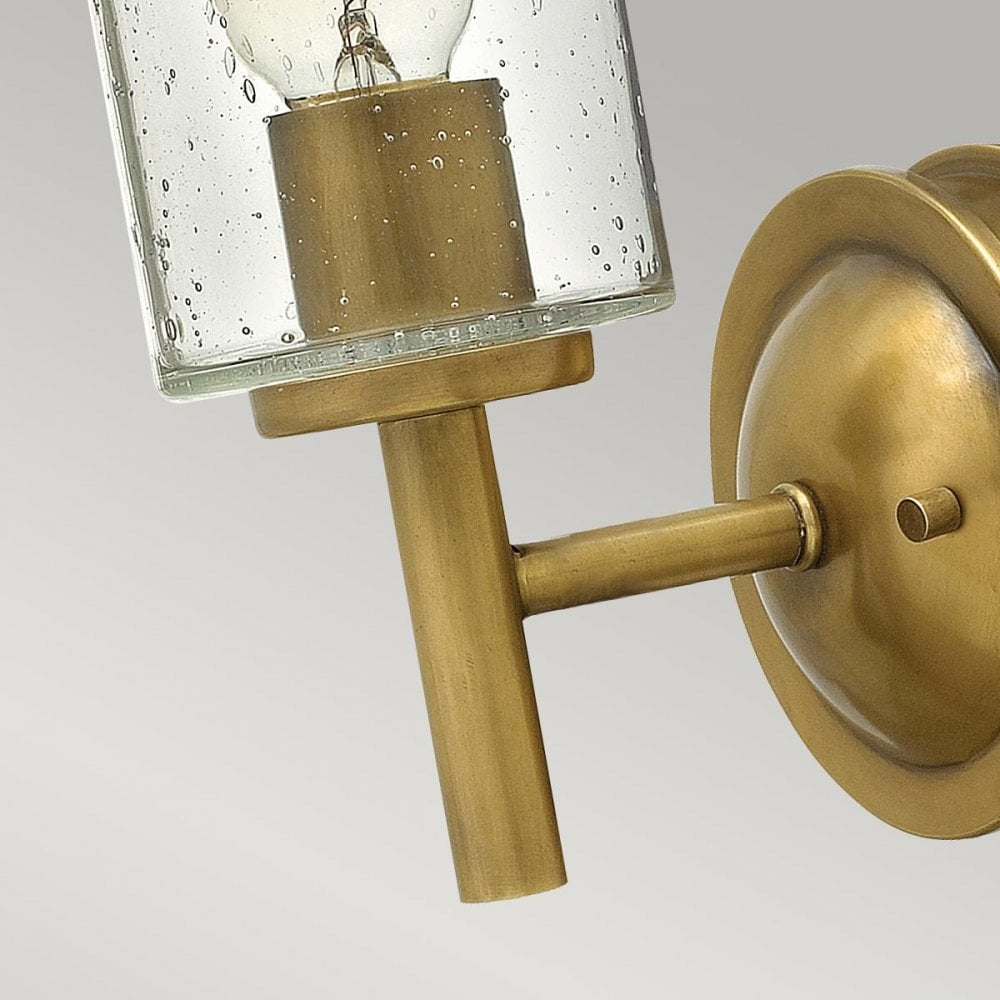 HK-COLLIER1 Collier 1 Light Wall Light Heritage Brass