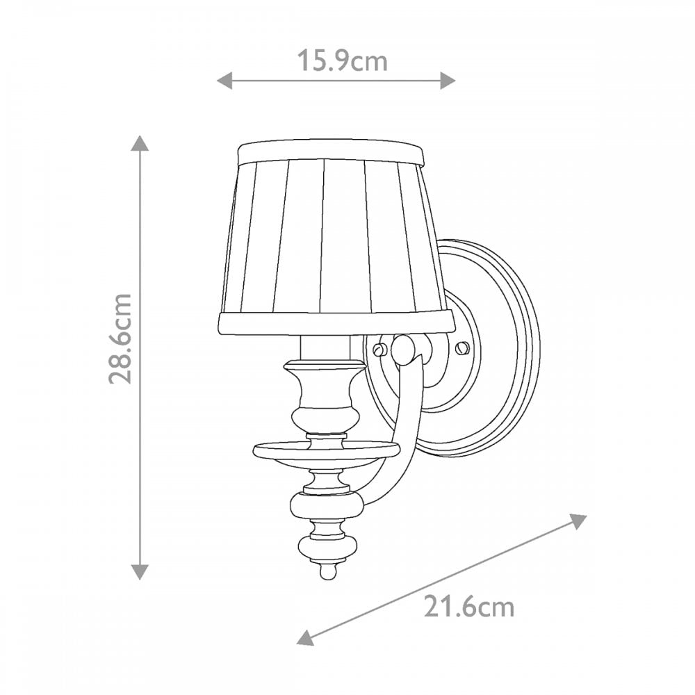 HK-DUNHILL1 Dunhill 1 Light Wall Light Royal Bronze