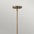 HK-FULTON-P Fulton 1 Light Pendant Bronze and Brass