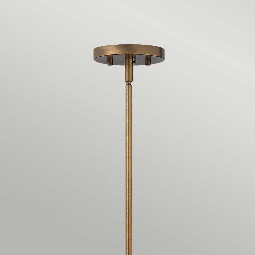 HK-FULTON-P Fulton 1 Light Pendant Bronze and Brass