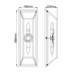 HK-FULTON2 Fulton 2 Light Wall Light Bronze and Brass (S)