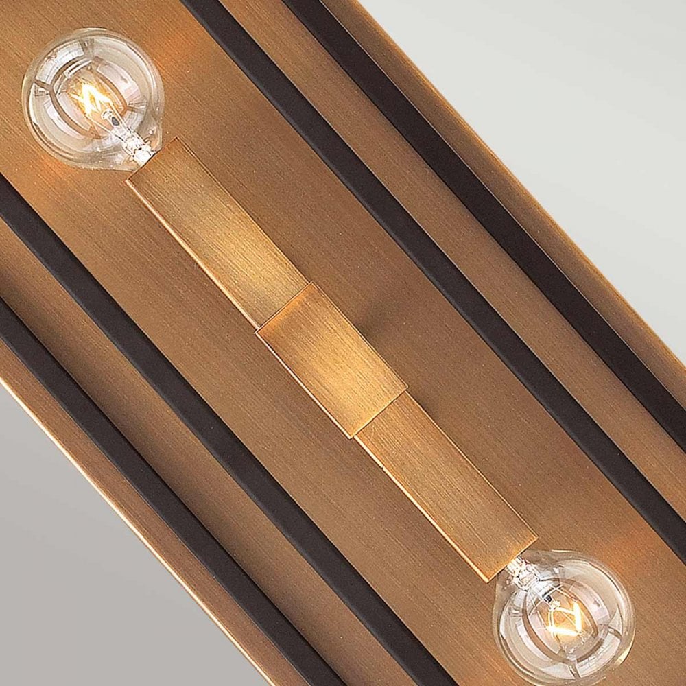 HK-FULTON2 Fulton 2 Light Wall Light Bronze and Brass (S)