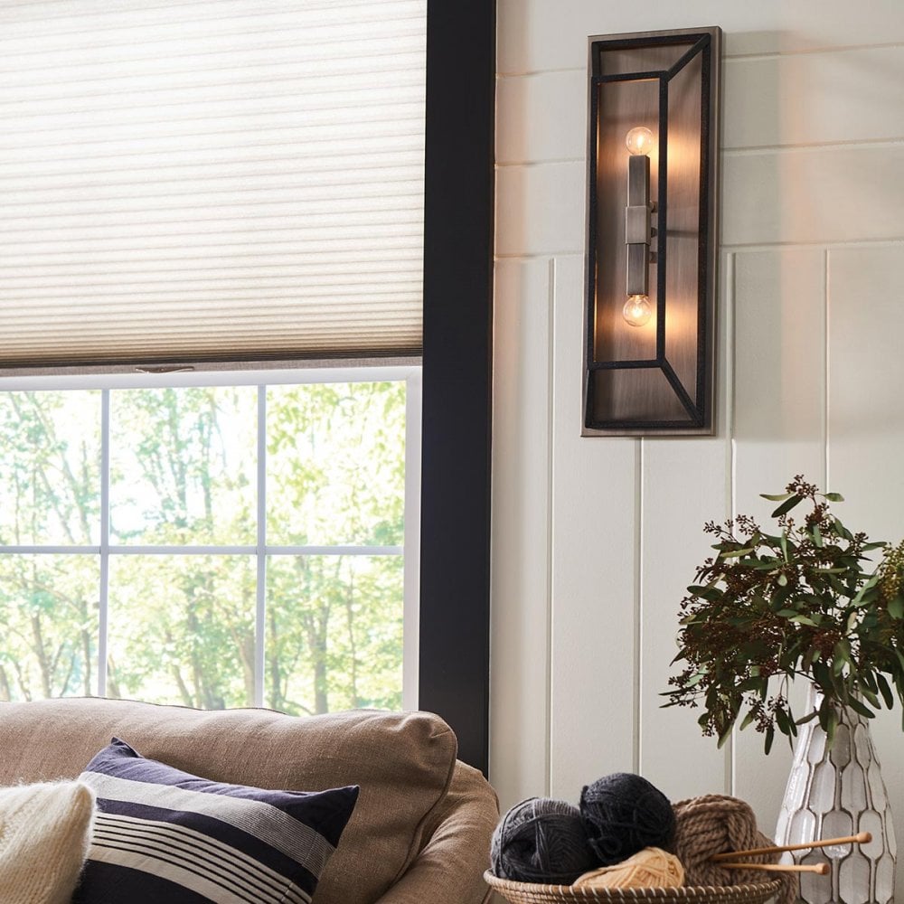 HK-FULTON2 Fulton 2 Light Wall Light Bronze and Brass (S)