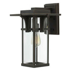 HK-MANHATTAN2-M Manhattan Outdoor 1 Light Medium Wall Lantern Oil Rubbed Bronze