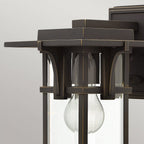 HK-MANHATTAN2-S Manhattan Outdoor 1 Light Small Wall Lantern Oil Rubbed Bronze