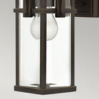 HK-MANHATTAN2-S Manhattan Outdoor 1 Light Small Wall Lantern Oil Rubbed Bronze