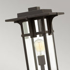 HK-MANHATTAN3-M Manhattan Outdoor 1 Light Pedestal Oil Rubbed Bronze