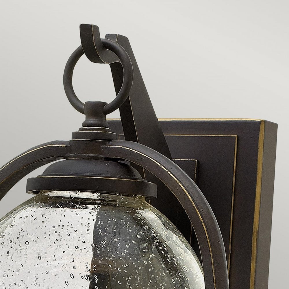 HK-QUINCY-M Quincy Outdoor 1 Light Medium Wall Lantern Oil Rubbed Bronze
