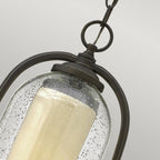 HK-QUINCY8-M Quincy Outdoor 1 Light Medium Chain Lantern Oil Rubbed Bronze