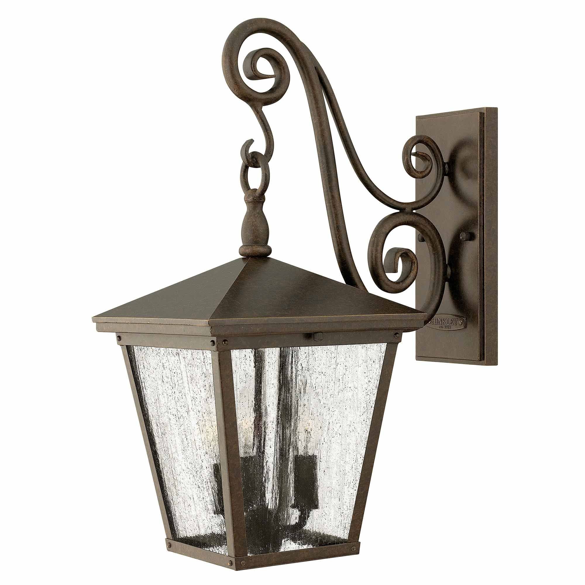 HK-TRELLIS2-M Trellis Outdoor 3 Light Medium Wall Lantern Regency Bronze