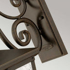 HK-TRELLIS2-M Trellis Outdoor 3 Light Medium Wall Lantern Regency Bronze