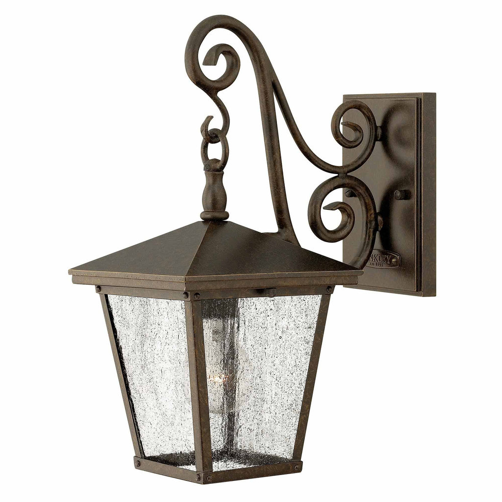 HK-TRELLIS2-S Trellis Outdoor 1 Light Small Wall Lantern Regency Bronze