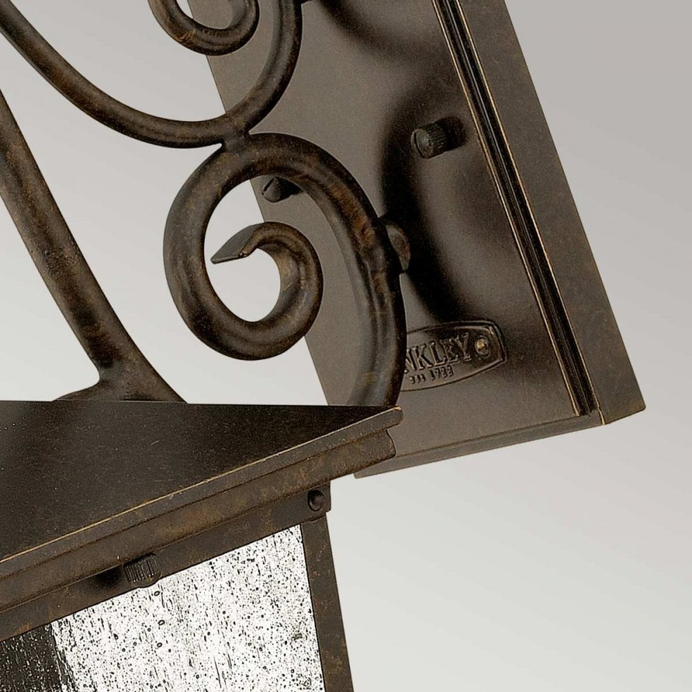 HK-TRELLIS2-S Trellis Outdoor 1 Light Small Wall Lantern Regency Bronze