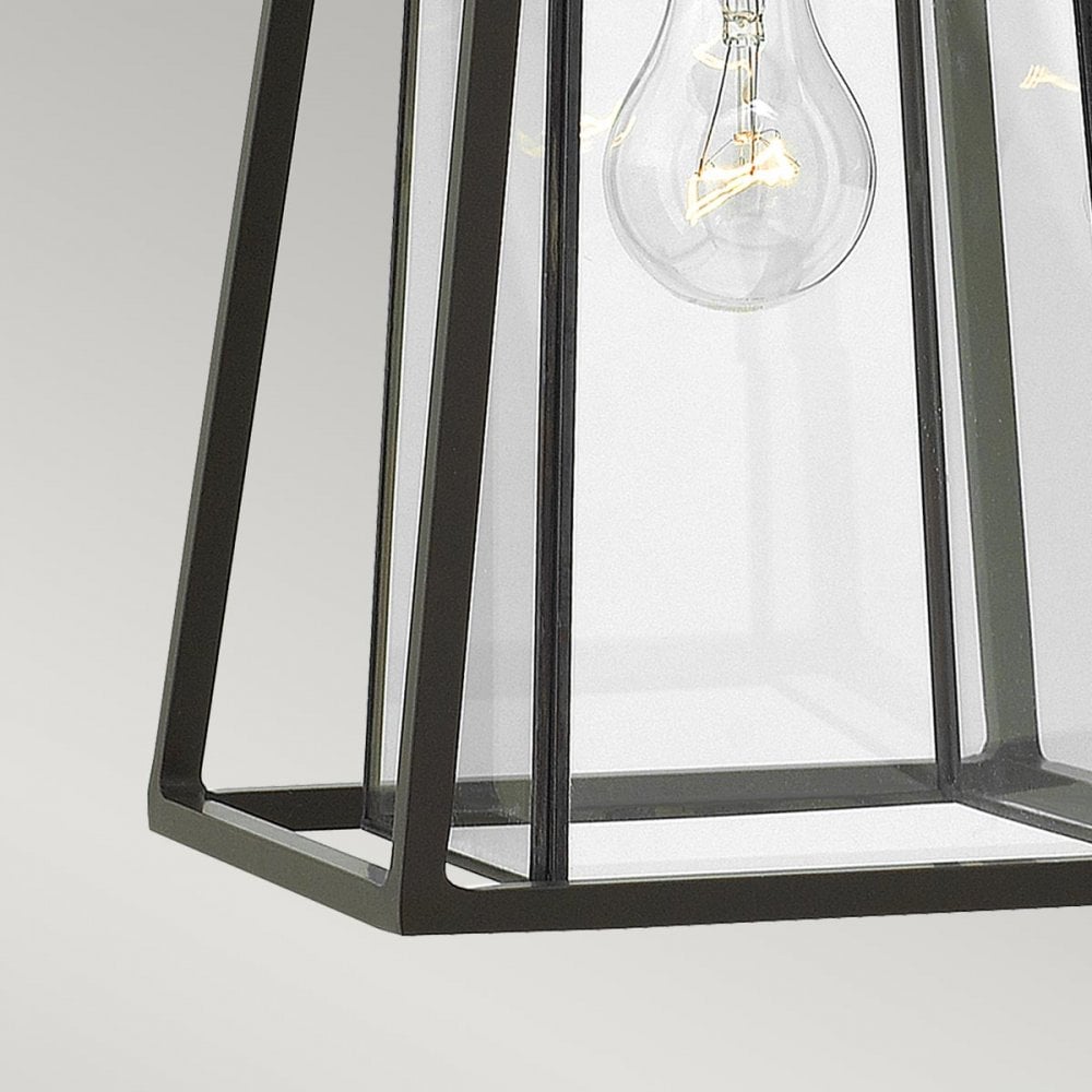 HK-WALKER2-M Walker Outdoor 1 Light Medium Wall Lantern Buckeye Bronze with Heritage Brass
