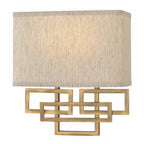 HK-LANZA2-BR Lanza 2 Light Wall Light Brushed Bronze
