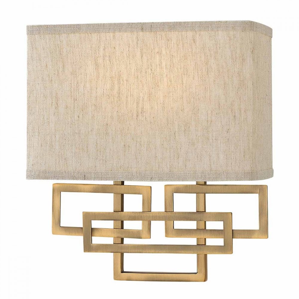 HK-LANZA2-BR Lanza 2 Light Wall Light Brushed Bronze (S)