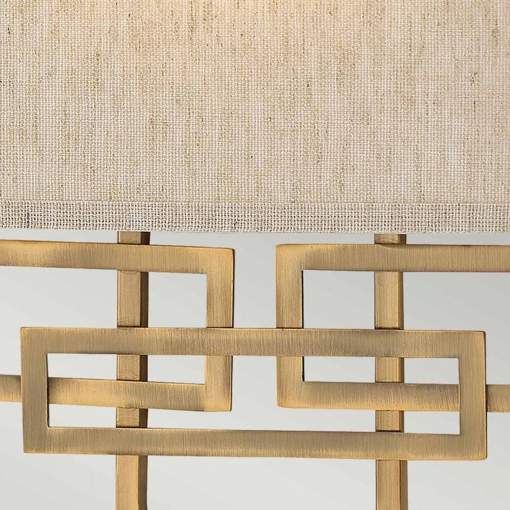 HK-LANZA2-BR Lanza 2 Light Wall Light Brushed Bronze