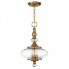 HK-WEXLEY-3P-HB Wexley 3 Light Pendant Heritage Brass
