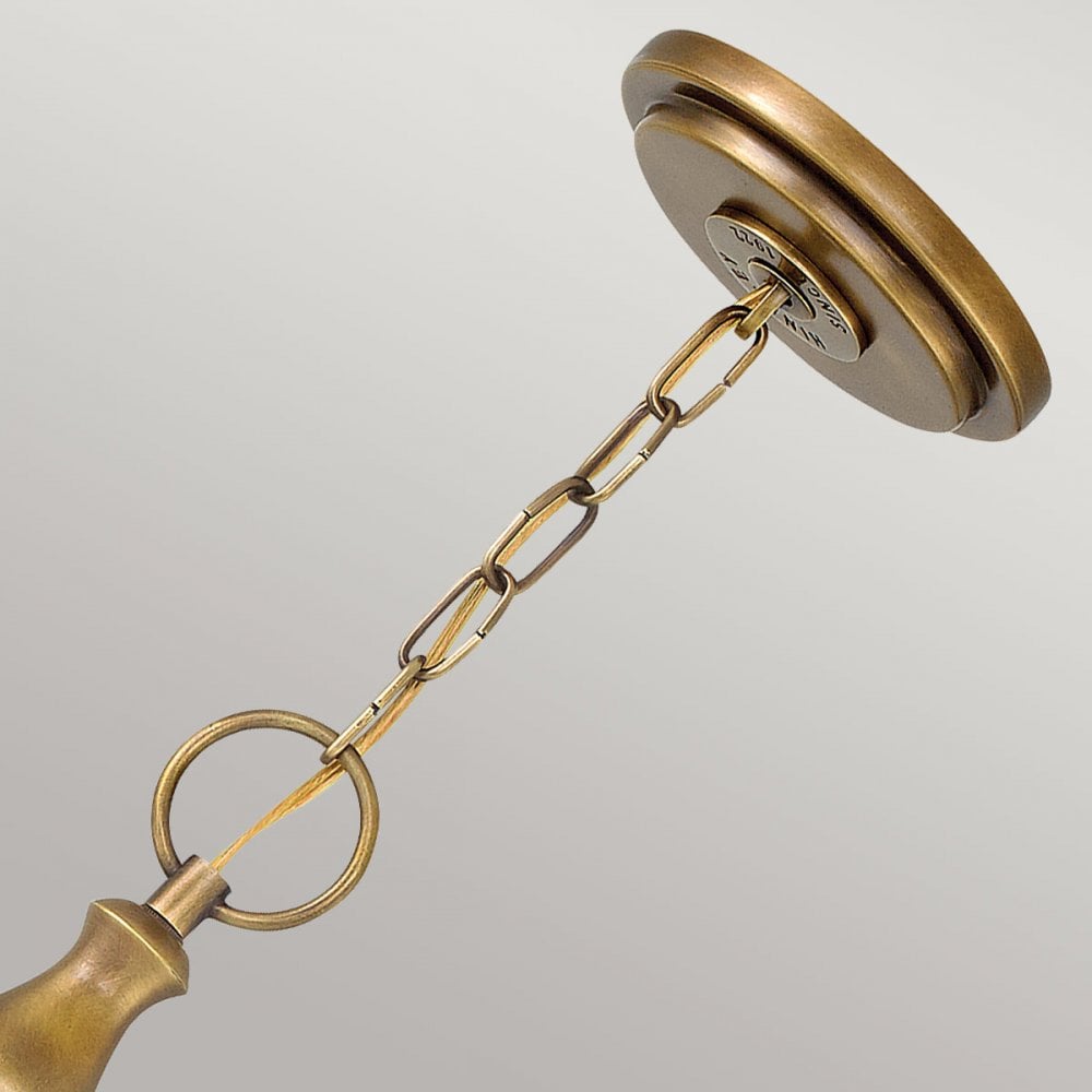 HK-WEXLEY-3P-HB Wexley 3 Light Pendant Heritage Brass
