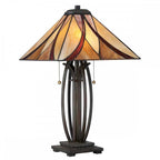 QZ-ASHEVILLE-TL Asheville 2 Light Table Lamp Valiant Bronze