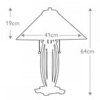 QZ-ASHEVILLE-TL Asheville 2 Light Table Lamp Valiant Bronze